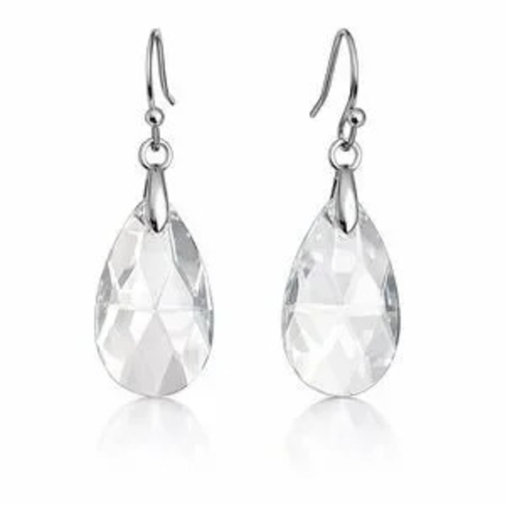 Elegant Silver Teardrop Earrings